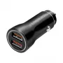 LogiLink PA0285 2 portu USB auto lādētājs 10.5W, LED apgaismots, melns