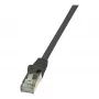 LogiLink Cat.6 F/UTP Ethernet komutācijas kabelis, 1m, melns, EconLine
