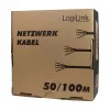 LogiLink Cat.6 instalācijas kabelis, U/UTP, 100m, EconLine