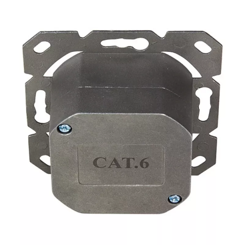 LOGILINK Cat.6 sienas rozete 2xRJ45 STP horizontāla, tīri balta