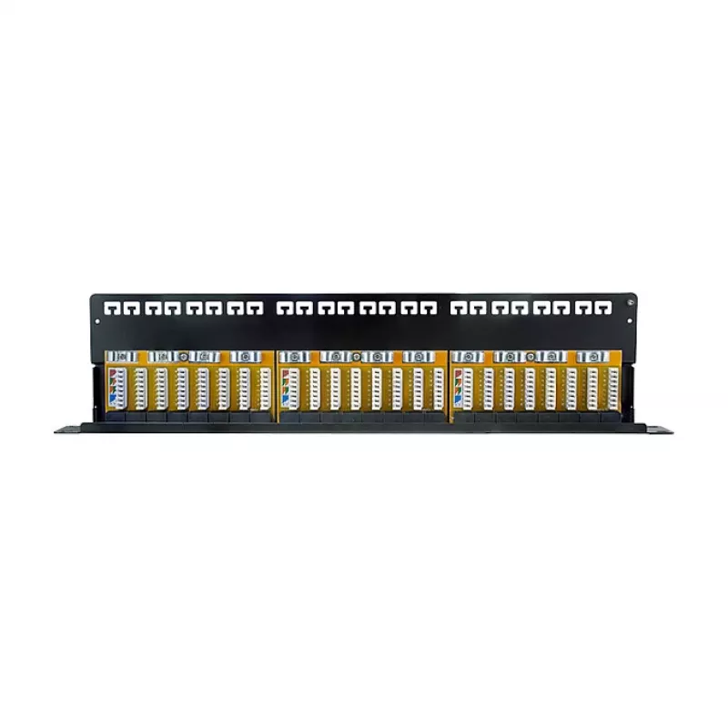 LogiLink Cat.6A komutācijas panelis 24 portu UTP, 1U, 90° IDC