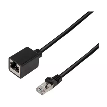 LogiLink Cat.6A Premium Patch Cable Extension, S/FTP, Melns, 3 m