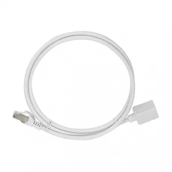 Logilink Cat.6A S/FTP Premium ielāpu kabeļa pagarinātājs - balts, 5m (RJ45 vīrišķais uz sievišķo)