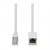 Logilink Cat.6A S/FTP Premium ielāpu kabeļa pagarinātājs - balts, 5m (RJ45 vīrišķais uz sievišķo)