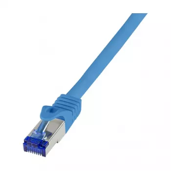 LogiLink Cat.6A S/FTP Ultraflex komutācijas kabelis, GHMT sertificēts, zils, 0,5 m