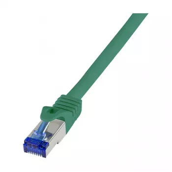 LogiLink Cat.6A S/FTP Ultraflex Patch kabelis, GHMT sertificēts, zaļš, 1.0m