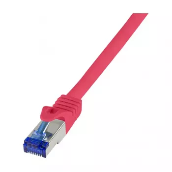 LogiLink Cat.6A S/FTP Ultraflex Patch Cable, GHMT sertificēts, sarkans, 0,25 m