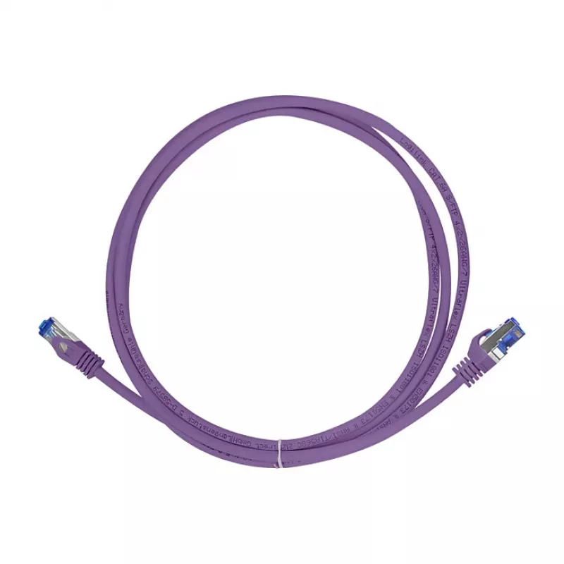 LogiLink Cat.6A S/FTP Ultraflex komutācijas kabelis, violets, 1,0 m, GHMT sertificēts