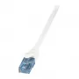 LogiLink Cat.6A U/UTP ielāpu kabelis, 0.5 m, balts, 10 Gbps, LSZH