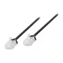 LogiLink Cat.6A U/UTP plāns augstas elastības savienojuma kabelis, melns, 2 m