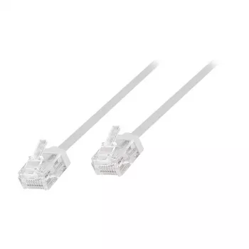 LogiLink Cat.6A U/UTP plāns augstas elastības komutācijas kabelis, balts, 3m