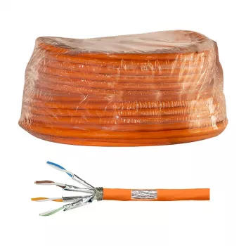 LogiLink Cat.7 1000 MHz instalācijas kabelis 23 AWG S/FTP 50m, oranžs