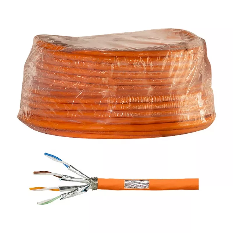 LogiLink Cat.7 1000 MHz instalācijas kabelis 23 AWG S/FTP 50m, oranžs