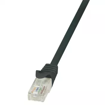 LogiLink Cat.6 U/UTP komutācijas kabelis, 1.5m, melns, EconLine