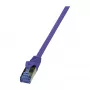 LogiLink Cat6a komutācijas kabelis 1.5m PrimeLine S/FTP PiMF LSZH violets