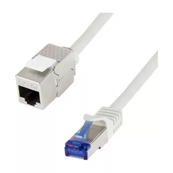 LogiLink CC5102S Cat.6A S/FTP RJ45 Patch Cable – 15 m, Grey (Consolidation Point)