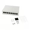 Logilink Consolidation Point Box 8-Port, Desk/Wall/Rail Mounting, Grey