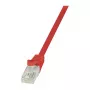 LogiLink CP1024U CAT 5e U/UTP komutācijas kabelis, 0.5 m, sarkans, RJ45, bez aizķeršanās