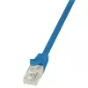 LogiLink CP1026U Cat 5e U/UTP savienojuma kabelis, 0,5 m, zils, Snagless