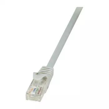 LogiLink CP2012U Cat.6 U/UTP ielāpu kabelis, 0.25m, pelēks, bez aizķeršanās