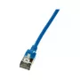 LogiLink CQ9066S plāns Cat6a U/FTP (STP) tīkla kabelis 3m zils