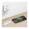 LogiLink CU0320 USB 2.0 Type-C kabelis, USB-A uz USB-C, 480 Mbps, 60W, neilona pīts, balts, 0,5 m