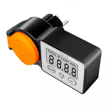 LogiLink āra enerģijas izmaksu skaitītājs, IP44 šļakatu drošs, 16 A, 3680 W, Schuko, LCD