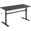 LogiLink EO0027 regulējama augstuma galds ar virsmu, 140 × 60 cm, melns