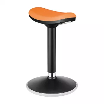 LOGILINK EO0071 Ergonomisks augstumā regulējams līdzsvara krēsls, oranžs – 120 kg ietilpība, gāzes atspere