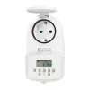 LOGILINK ET0008 Outdoor Digital Time Switch - IP44, 10 ON/OFF Programs, 16A/3680W, Schuko (Type F), Black/Grey