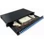 LogiLink F24LC2B 24 portu LC Duplex optiskās šķiedras patch panelis 1U 19 collu statīva montāžai, melns