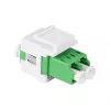 LogiLink FA03LC5 LC Duplex šķiedras adapteris, bez atlokiem, zaļš – 12 gab.