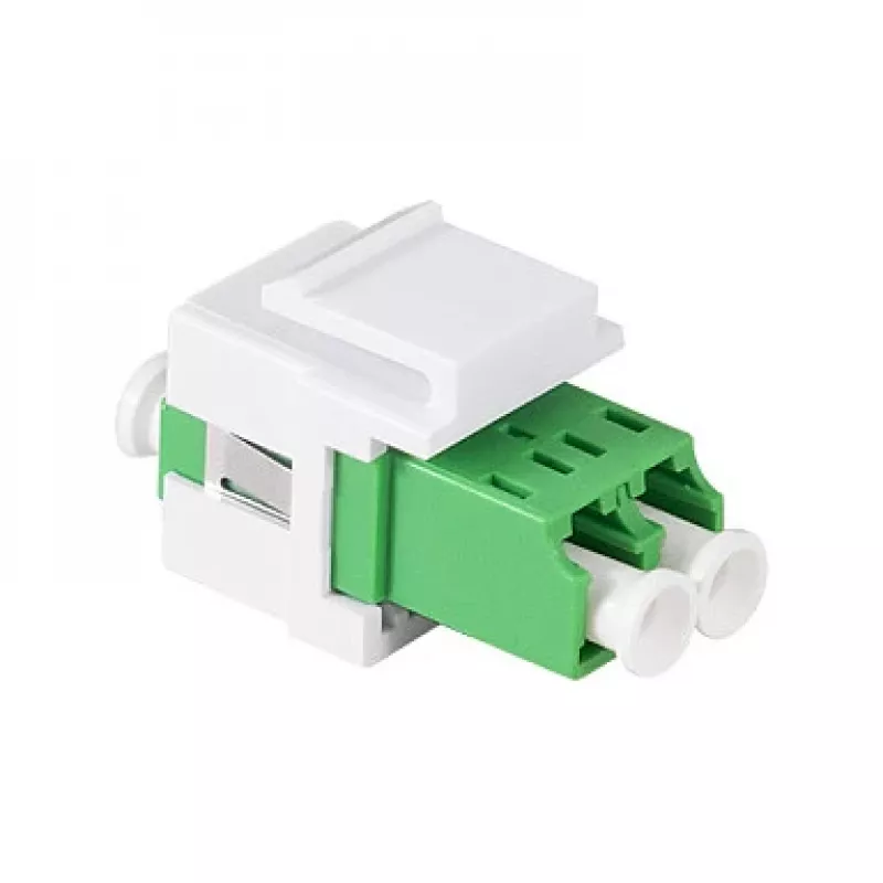 LogiLink FA03LC5 LC Duplex šķiedras adapteris, bez atlokiem, zaļš – 12 gab.