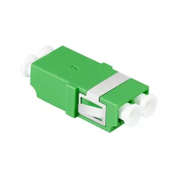 LogiLink FA03LC5 LC Duplex šķiedras adapteris, bez atlokiem, zaļš – 12 gab.