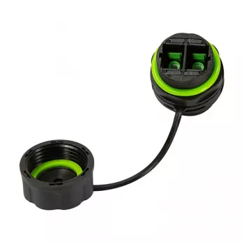 LOGILINK FA05SD1 āra optiskās šķiedras dupleksais SC savienotājs ar putekļu vāciņu – multimode OM3/OM4, akvamarīns (10 gab.)