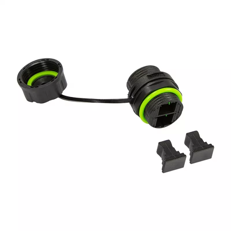LOGILINK FA05SD1 āra optiskās šķiedras dupleksais SC savienotājs ar putekļu vāciņu – multimode OM3/OM4, akvamarīns (10 gab.)