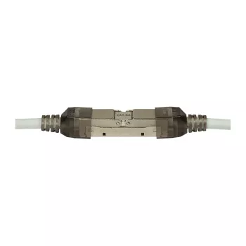 LogiLink lauka savienojams RJ45 savienotājs Cat.6A STP 10G, bez instrumentu IDC, cinka spiedliešana, AWG 22-26, sudraba