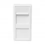 LOGILINK Franču sejas plāksnes modulārais ieliktnis 22,5x45 mm, balts