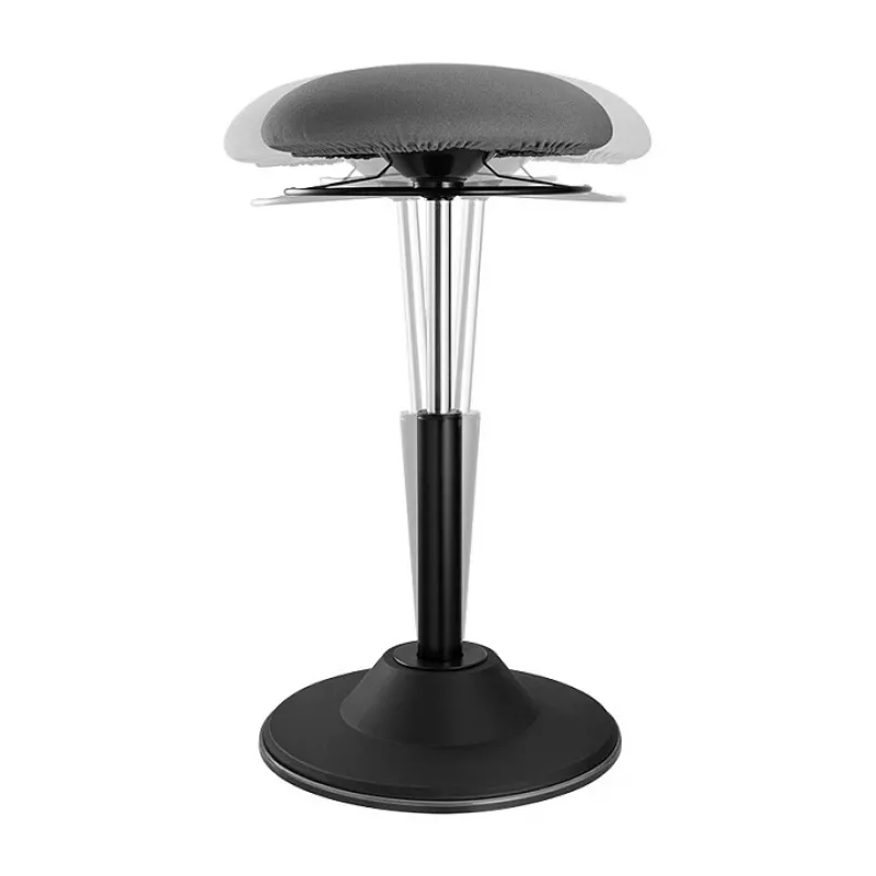 LOGILINK augstumā regulējams šūpošanās ķeblis EO0022 - aktīvai sēdēšanai ergonomisks ķeblis ar gāzes pacēlāju, 360° rotāciju, melns