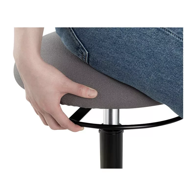 LOGILINK augstumā regulējams šūpošanās ķeblis EO0022 - aktīvai sēdēšanai ergonomisks ķeblis ar gāzes pacēlāju, 360° rotāciju, melns