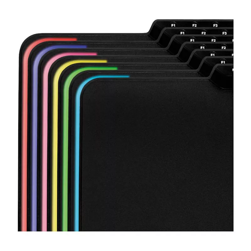 LogiLink ID0155 RGB spēļu peles paliktnis – silikona virsma, neslīdoša gumijas pamatne, USB-A barošana, 36x26cm, melns