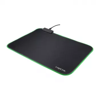 LOGILINK ID0183 spēļu peles paliktnis ar RGB LED, 350x260mm, 3mm mīksts, melns