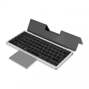 LOGILINK ID0214 Bezvadu tastatūra ar skārienpaliktni, Bluetooth 5.1, 3 kanāli, pelēka