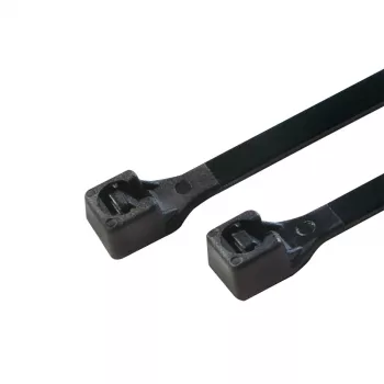LogiLink KAB0001B Standarta kabeļu saites, 10 cm, melnas, neilons, iepakojumā 100 gab.