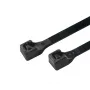 LogiLink KAB0001B Standarta kabeļu saites, 10 cm, melnas, neilons, iepakojumā 100 gab.