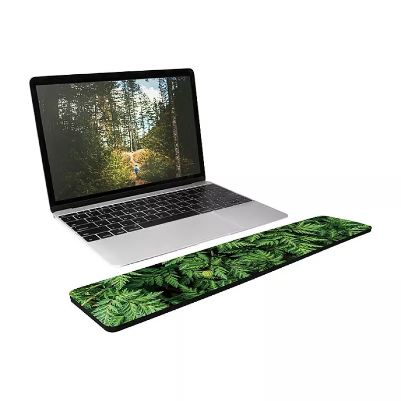 LogiLink tastatūras plaukstas balsts, garš - Ergonomisks atmiņas putu plaukstas atbalsts pilna izmēra tastatūrām, neslīdoša pamatne, melns