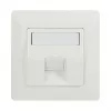 LogiLink Keystone priekšējā plāksne 45° 1 modulim, tīri balta