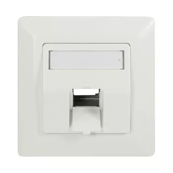 LogiLink Keystone priekšējā plāksne 45° 1 modulim, tīri balta