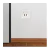 LogiLink Keystone rāmis 2 moduļiem, izvirzīts, UP/50, tīri balts