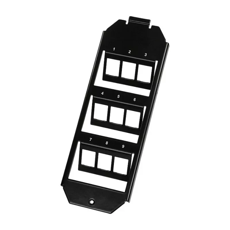 Logilink Keystone grīdas kastes ieliktnis 3 x 3 Keystone moduļiem, melns
